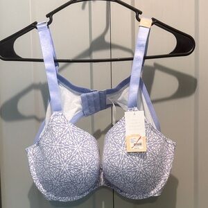 Cacique Elegant Blue Patterned T-Shirt Bra